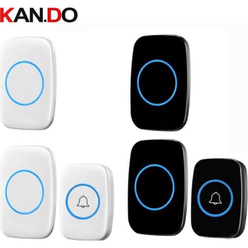 With 2 receivers bell sets wireless door bell set by 110-220V wireless doorbell ip44 300M door chime door ring for villa