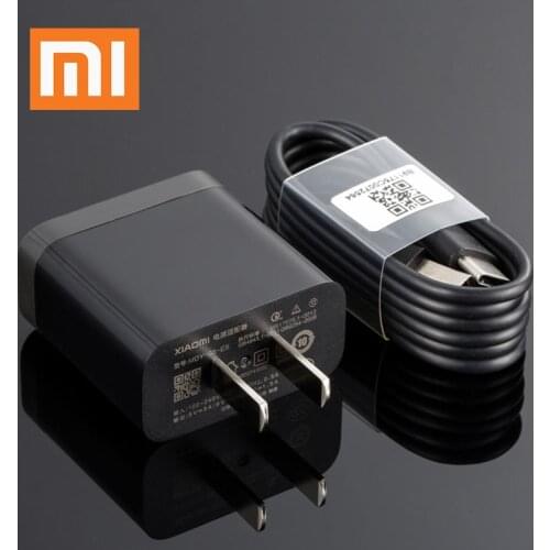 Xiaomi Quick Charger 12V/1.5A Fast Charge Adapter Type C Cable For Mi 8 9 se 6 A1 A2 A3 9T Mix Max Poco F2 Redmi Note 7 8 9 Pro