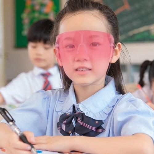 Childrens Colorful/Transparent Face Shield Dust-proof Full Face Cover Safety Glasses For Children Anti Splash Kitchen Tools