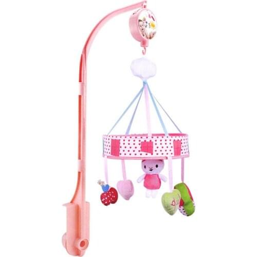 0-12 Months Newborn Baby Musical Crib Hanging Rattle Mobiles Toys Bed Bell Rotating Bracket Toys Kids Early Learning Toy