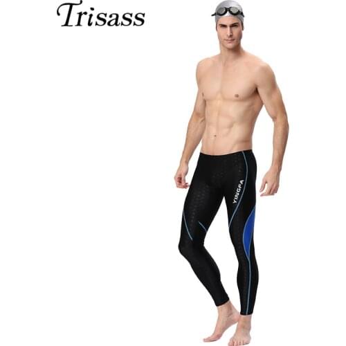 YINGFA 2021 Men Swimming Trunks Double Waterproof Long Pants Boxer Swimwear Mens Swimsuits Plus Size Shark Sportswear Beachwear