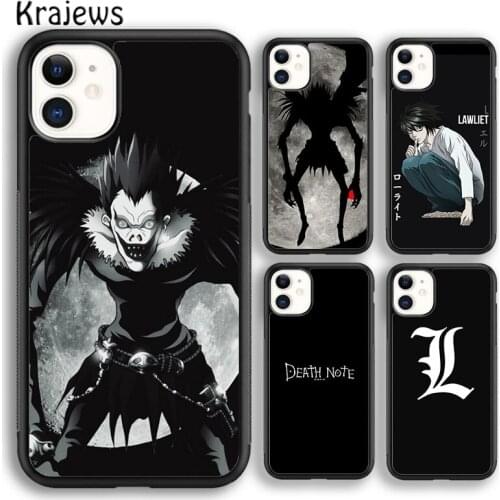 Krajews Anime Death Note soft Phone Case Cover For iPhone 5s SE 2020 6s 7 8 plus X XS XR 11 12 mini pro max coque Shell
