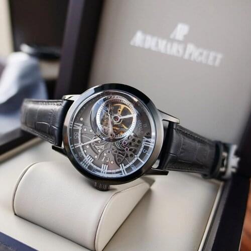 OBLVLO New Design Top Brand Luxury Transparent Skeleton Mechanical Watches Waterproof Tourbillon Automatic Watches