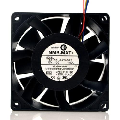 New original 8038 12v 1.6A 8CM 4-wire speed control fan 3115RL-04W-B76