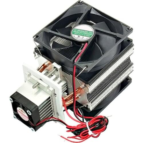 DC 12V Peltier Refrigeration Cooling Air Cooling Radiator DIY Fridge Cooler System 20A 180W Semiconductor Mini Air Conditioner