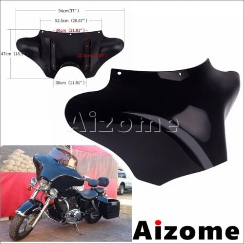 For Harley Touring Front Outer Batwing Upper Fairing For Road King Electra Glide Dyna Wide Super Glide Low Rider FXD FXDF FLHT