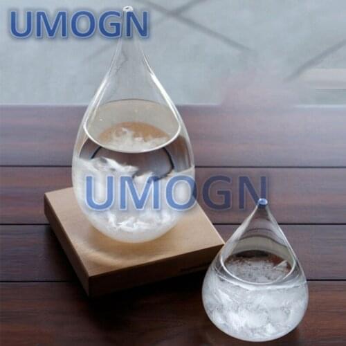 Transparent Barometer Droplet Storm Glass Creative Dropshaped Storm Glass Bottle Desktop Weather Station Weather Predictor Decor