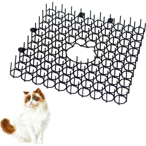 Garden Spliced Cat Scat Mats Anti-cat Prickle Strips Keep Cat Away Safe Plastic Spike Cat Dog Repellent Mat Garden Supplies