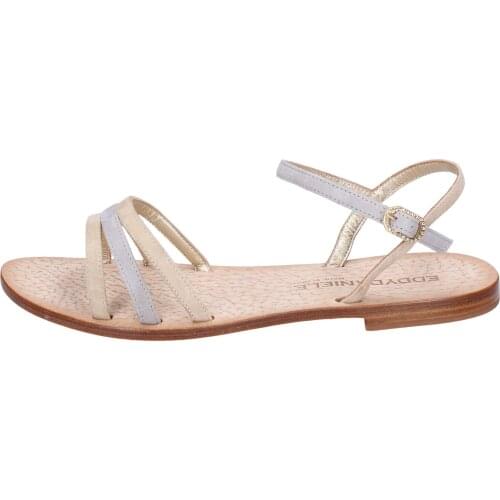 EDDY DANIELE sandals women suede gray