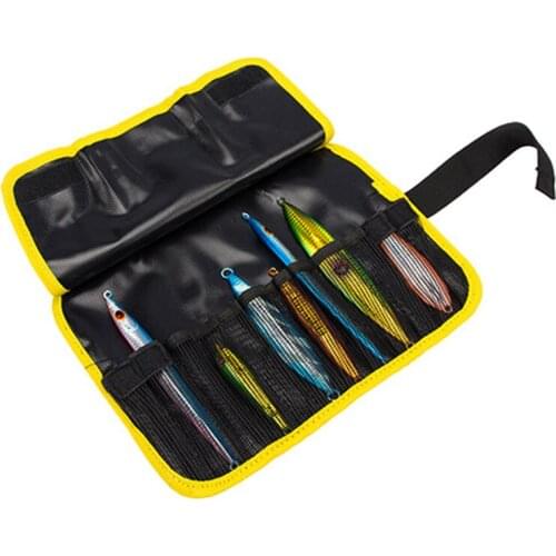 Fishing Bag Lure Baits Storage Waterproof PVC Portable Carry Case Organizer for Fishing QW