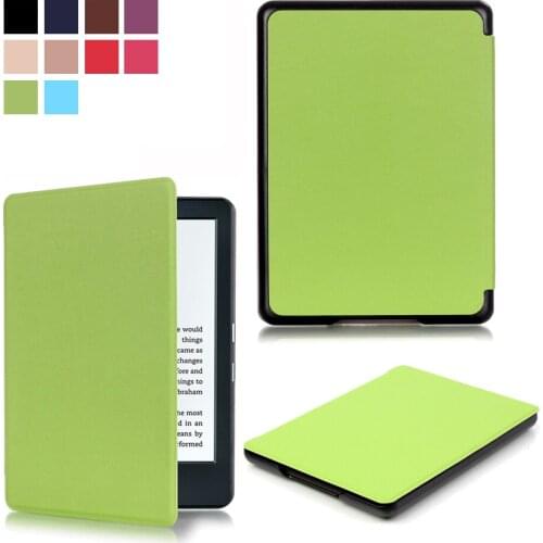 Slim Fold PU Leather Magnetic Cover Protective Skins Funda Capa Case For Amazon Kindle 8th 2016 Kindle 558 E reader Tablet Coque
