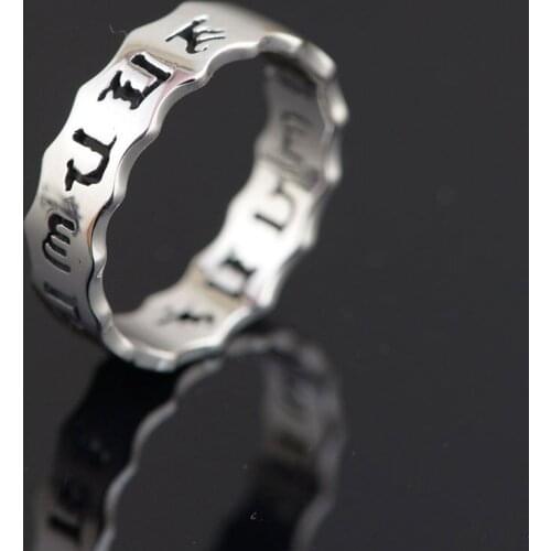 FNJ 925 Silver Hollow Ring for Women Jewelry 100% Original Pure S925 Silver Sterling Ring