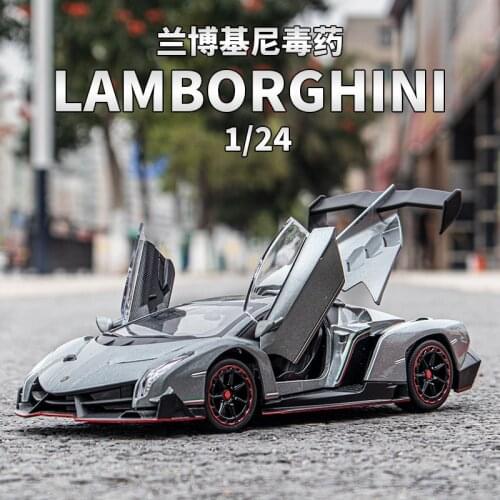 1:24 Lamborghini Poison Veneno Car Model Simulation Sports Car Diecast Alloy Car Model For Boyfriend Gift Collection Ornaments