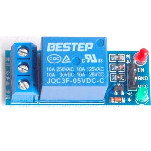 5V 1 Channel Relay Module Low Level Trigger Relay Output 1 way Relay Module for Arduino