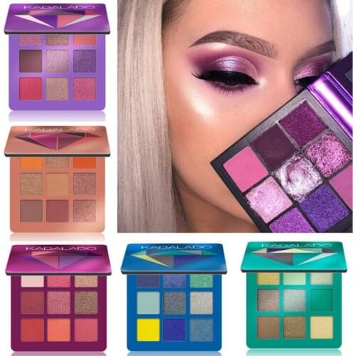 1PC 9Colors Glitter Eyeshadow Makeup Matte Eye Shadow Palette Shimmer and Shine Diamond Eyeshadow Powder Pigment Cosmetics TSLM2