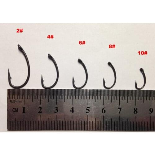 20PCS Curve Shank T Hook Dark Grey/Camo Green/Camo Brown Coated-Super Sharp-PTFE Coated FOR CARP FISHINGS-FISHHOOKS