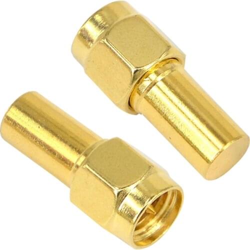 2 Pieces SMA Male Plug RF Coaxial Adapter Connector Termination Loads DC-3 GHz 50ohm 2W Straight for Wires
