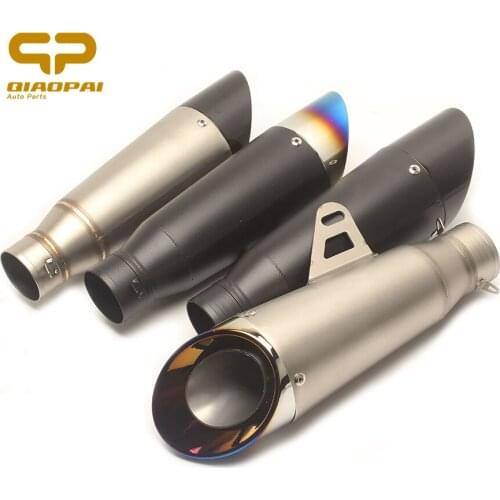 51mm Universal Modified Motorcycle Exhaust Pipe Muffler Escape Moto Scooter For Z750 Z800 Z900 Yamaha R6 R25 ZX6R CBR250 CB400