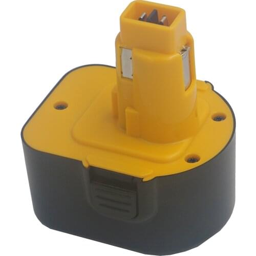 DVISI 12V 1500mAh Battery Replacement Power Tools Battery Cordless Drill for Dewalt DE9071 2802K DE9074 DE9075 DC740K Ni-CD