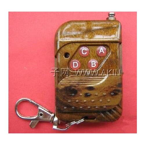 Free Shipping!!! 315M Garage Door Barrier mahogany four-button remote control wireless remote control PT2262 PT2264