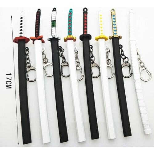 ONE PIECE Special Roronoa Zoro Sword Keychains Buckle with Toolholder Scabbard Katana Sabre Car Key Chains Gift Keyrings