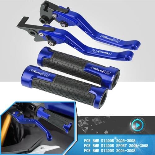 For BMW K1200S K1200R K 1200 R SPORT 2006 2007 2008 Motorcycle Adjustable Brake Clutch Lever Handle Grips Handlebars K 1200 S/R