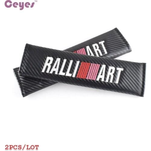 Ceyes Emblem Stickers Car Styling Case For Mitsubishi Lancer 10 Asx L200 Ralli Art RalliArt Carbon Fiber Accessories Car-Styling