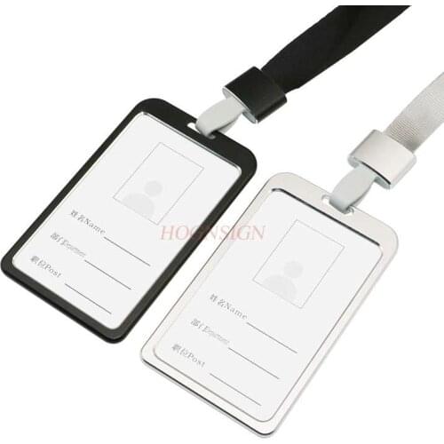Employee id card listing Aluminium alloy card holder color badge employee ID permit badge exhibition card student ID