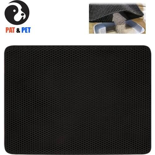 Cat Litter Mat Litter Trapping Mat , Honeycomb Double Layer Design Waterproof Urine Proof Trapper Mat for Litter Boxes