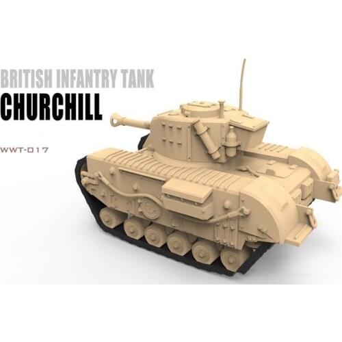Q Edition Tank Model DIY Assembly Model Kits for British Churchill Infantry Tank Kits Model Toys