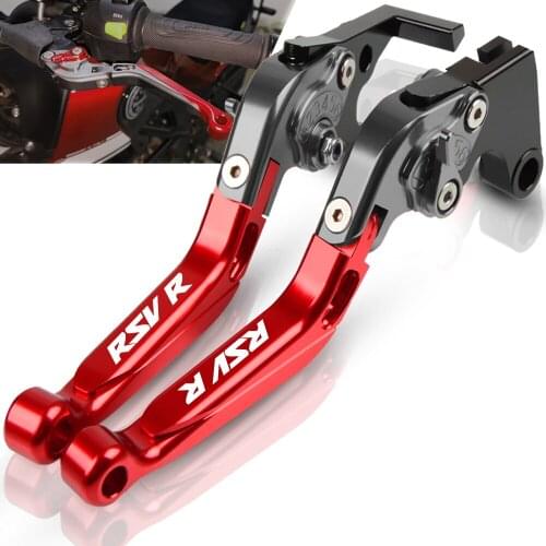 Motorcycle Accessories handbrake Folding Extendable Adjustable Clutch Brake Levers FOR Aprilia RSV R 2004 2005 2006 2007 2008