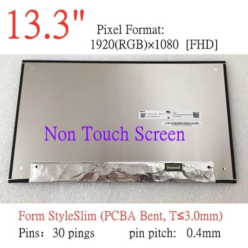 N133HCE-G52 B133HAN05.6 N133HCG-G52 LP133WF7-SPF2 for dell lnspiron 5300 7300 7310 5310 Laptop LCD screen