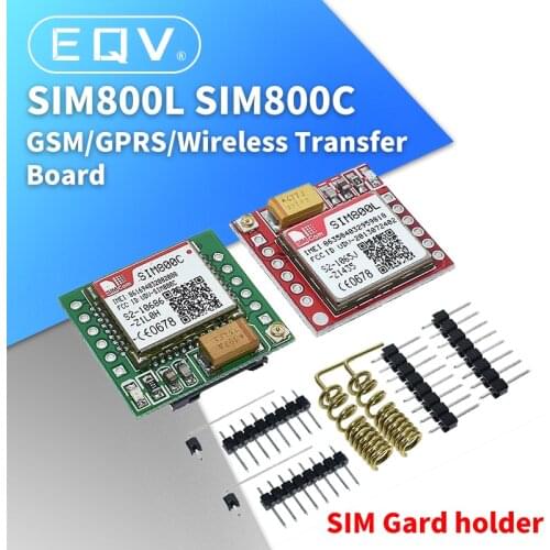 Smallest SIM800L SIM800C GPRS GSM Module MicroSIM Card Core BOard Quad-band TTL Serial Port