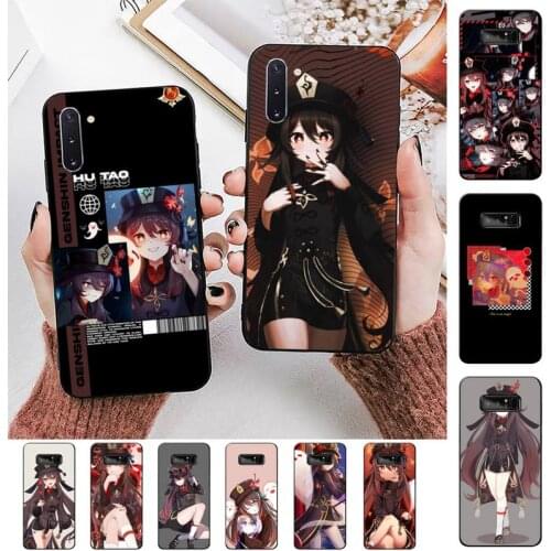 TOPLBPCS Hu Tao Genshin Impact Phone Case for Samsung Note 5 7 8 9 10 20 pro plus lite ultra A21 12 72