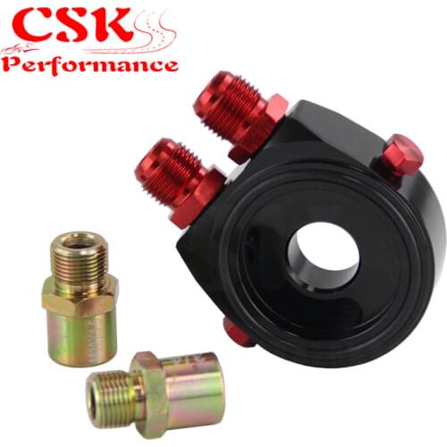 AN10 Oil Filter Sandwich Adapter Aluminum For M20 X 1.5MM 3/4" 16 UNF Filter Car Black/Blue/Gold/Silver/Red/Purple