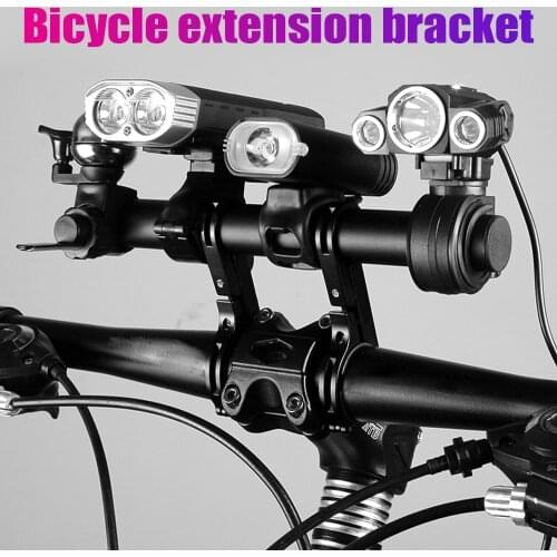 ZJ01 Aluminum Alloy Universal Bike Extension Rack Multi-Function Double Rod Electric Bicycle Modified Extension Rack Accessories