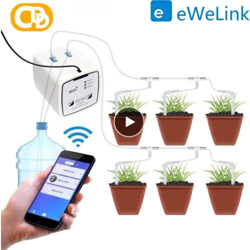 Double Pump Garden Wifi Control Watering Device Smart Automatic Water Drip Irrigation Watering System Kit WIFI APP Control New