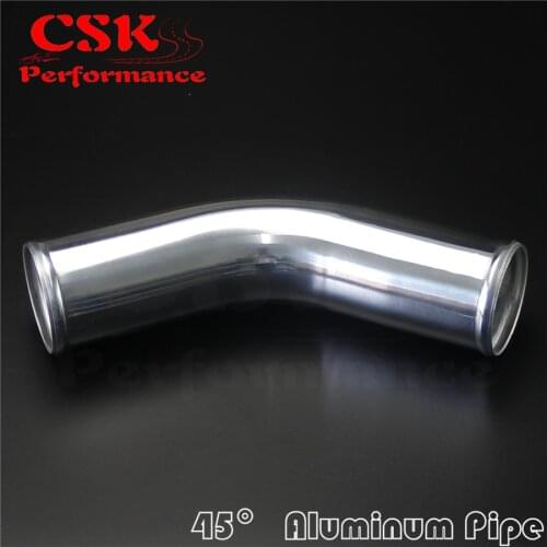 45 Degree 70mm 2.75" inch Aluminum Intercooler Intake Pipe Piping Tube hose