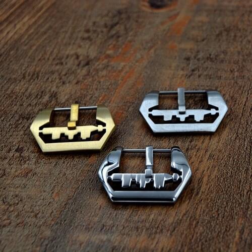 316 Stainless Steel Silver Gold watch Buckle 20mm 22mm 24mm 26mm Men Clasp For PAM diving boat and big watch Free shipping