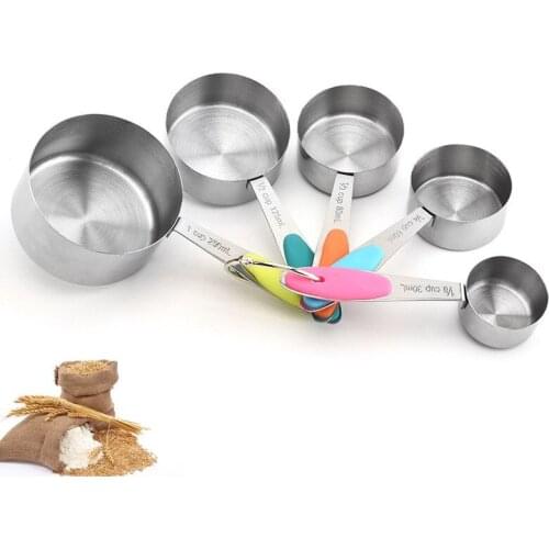 10 Piece Measuring Cups Measuring Spoons Set Stainless Steel Measuring Cup Spoon for Baking Tea Coffee Kitchen Measuring Tools