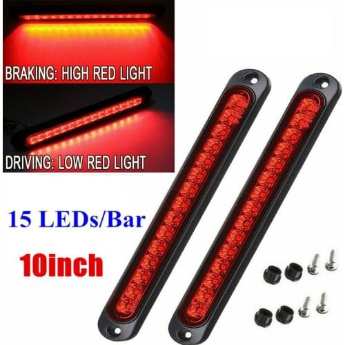 15 LED Sealed Trailer Truck&Lorry Stop Tail Rear Stop Reverse Turn Brake Light Bar Warning Light Universal
