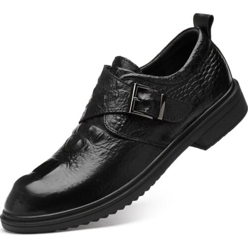 2020 New Mens Quality Cowhide Leather Shoes British Business Extra Size 36-47 Soft Leather Man Split Leather Dress Shoes