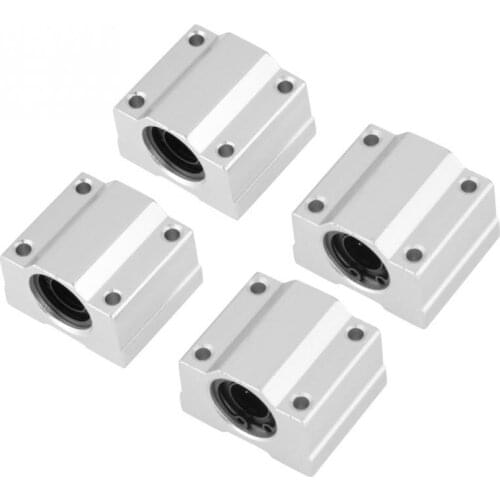 4Pcs/set SCS12UU Aluminum Ball Bearing Linear Motion Bearing Slide Block Sliding linear bearing 36 x 42 x 28mm Hot Sale