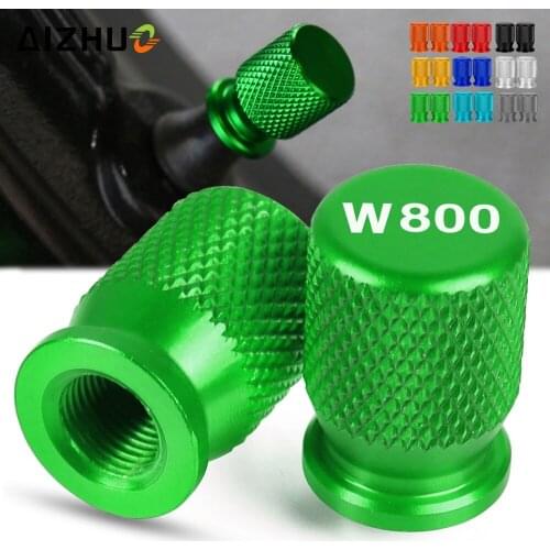 W 800 Motorcycle Accessories Tire Valve Air Port Stem Cover Cap Plug CNC Aluminum FOR KAWASAKI W800 W800SE 2012-2016 2015 2014