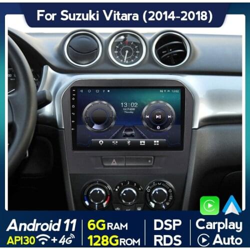 Carplay Auto 2din Android 11 Car Radio For Suzuki Vitara 2014-2018 Multimedia Video DVD Player GPS Navi Audio WIFI 4GLTE BT5.0