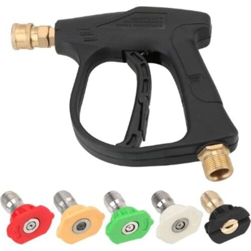 Car High Pressure Water Sprayer Soap Foam Cleaner Quick Release Nozzle 14mm 1/4" M22 Plug