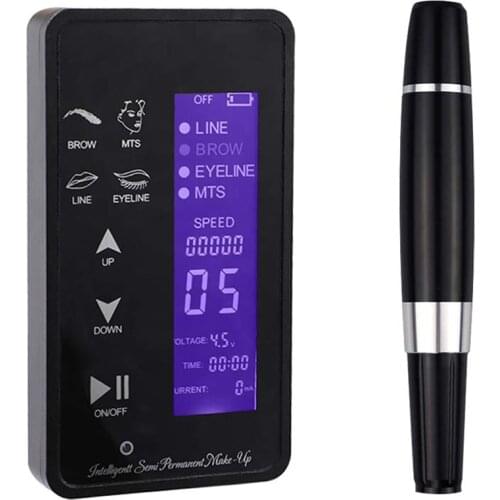 Wireless Permanent Makeup Machine Professional Tattoo Set Microneedles PMU Machine Tattoo Kit Derma Pen For Eyebrow Eyeliner Lip