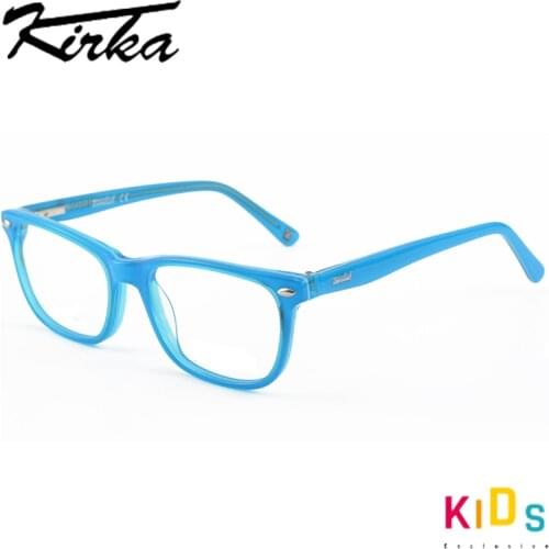Kids Glasses Acetate Eyeglass Frames Children Sky Blue Optical Frames Kids Eyewear Glasses Frame For Girls 6-10 Years Old