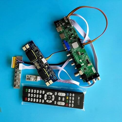 Kit for LM190E08-TLGE/LM190E08-TLGF HDMI VGA Controller Digital LCD Panel USB DVB-T 1280X1024 board remote TV 30pin 4 CCFL 19"