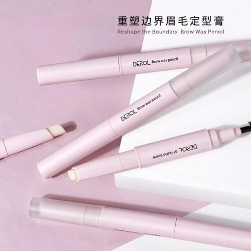 Double head eyebrow modeling cream natural fixed Makeup Eyebrow glue eyebrow soap eyebrow wax eyebrow shaping liquid